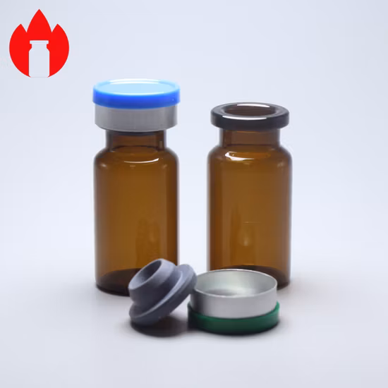 8ml 작은 갈색 단일 용량 소다 라임 유리 약병